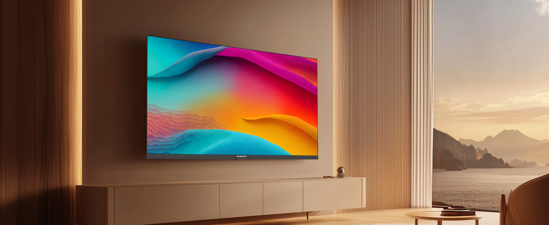 SKYWORTH QLED+ EYE CARE GOOGLE SMART TV E5520H 29 26 场景2